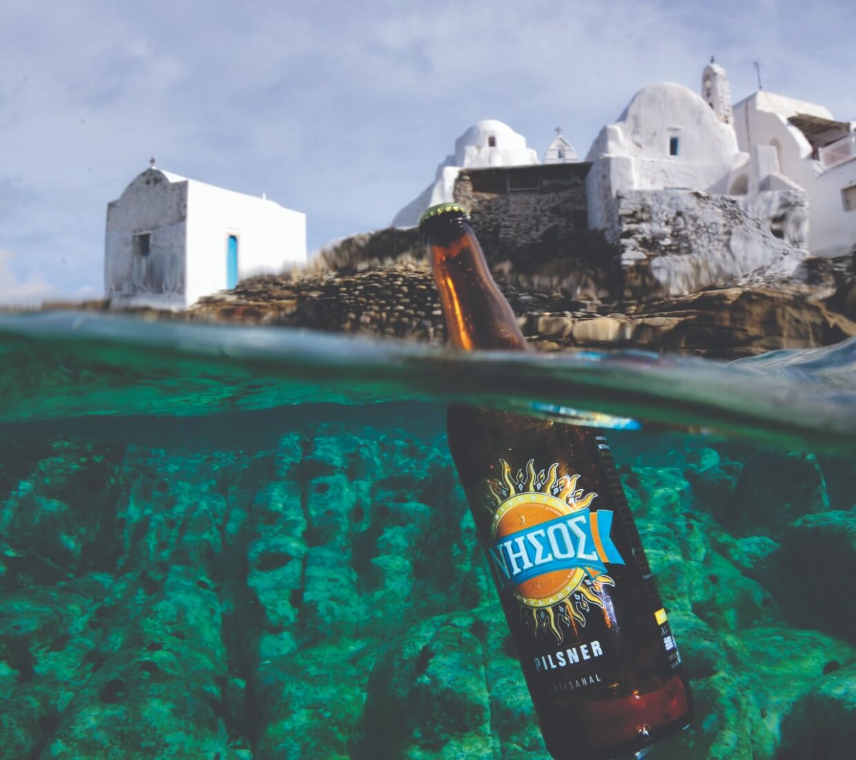 Nissos Beer-NISSOS Greek Island Pilsner